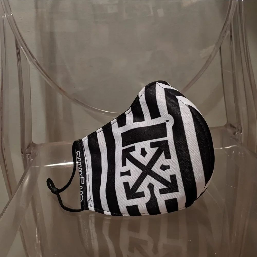BOGO- Off White Printed Facemask